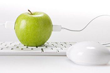 Apple With Keyboard