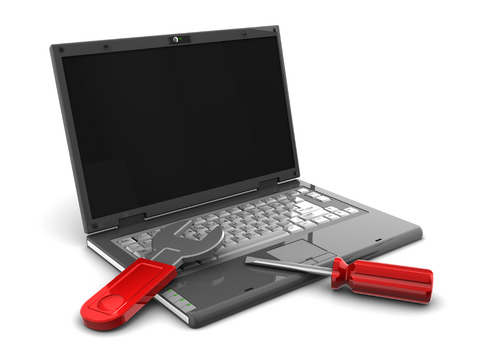 Laptop With Tools