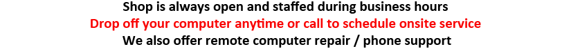 Computer Fixx Shop Info