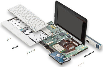 laptop Taken Apart