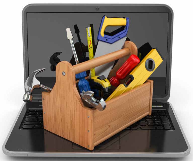 laptop With Tools
